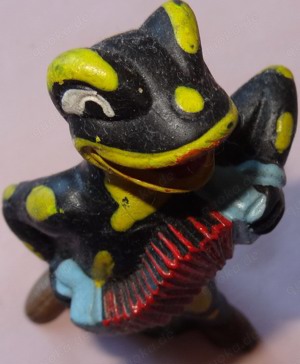 D Lurchi mit Ziehharmonika alte Figur Salamander-Schuhe Werbefigur mit Quietsche Vintage gut erhalte
