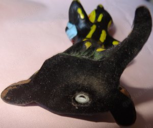D Lurchi mit Ziehharmonika alte Figur Salamander-Schuhe Werbefigur mit Quietsche Vintage gut erhalte Bild 8