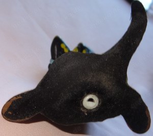D Lurchi mit Ziehharmonika alte Figur Salamander-Schuhe Werbefigur mit Quietsche Vintage gut erhalte Bild 6