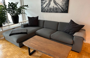 Graues 3-Sitzer Sofa Couch von Bolia, L-Form - wie neu