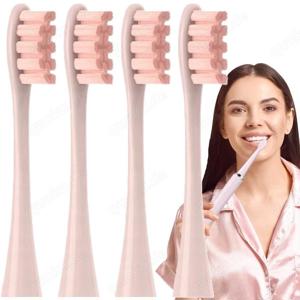 Ersatzbürsten für Philips Sonicare   Aufsteckbürsten für elektrische Zahnbürste (4 Stück, Rosa)   P-