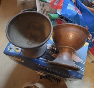 Blumenschalen kupfer  Bild 2