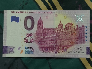 0 Euro Geldschein Salamanca ciudad de cultura