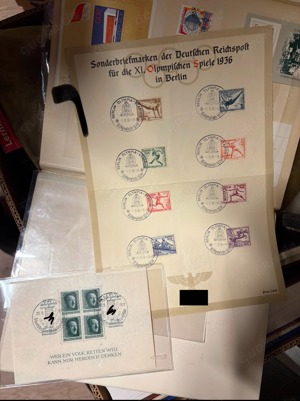  Sonderbriefmarken der Deutschen Reichspost für die XI. Olympischen Spiele 1936 in Berlin 