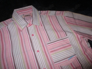 Streifen Kurzarm Hemd FRESYJIVE Original 39-40 48-50  S-M