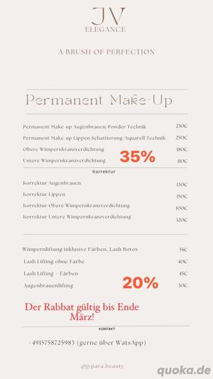 Permanent  Make up  Aktion 