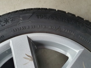 Winterreifen 195 55 R15 85H mit Alufelge, Komplett Bild 4