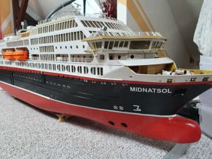 Modellschiff 1:100 Midnatsol Hurtigruten,Schiff,Postschiff Bild 3