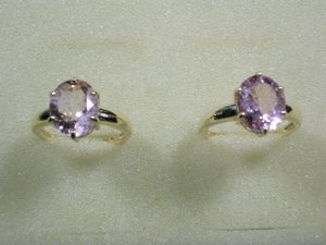 NEU: Ring Größe 19 + 20 375 Gold mit 4 Carat großem Morganit