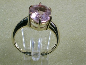 NEU: Ring Größe 19 + 20 375 Gold mit 4 Carat großem Morganit Bild 5