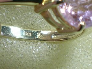 NEU: Ring Größe 19 + 20 375 Gold mit 4 Carat großem Morganit Bild 8
