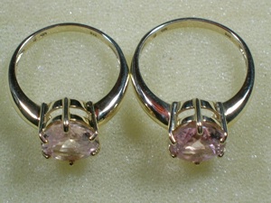 NEU: Ring Größe 19 + 20 375 Gold mit 4 Carat großem Morganit Bild 10