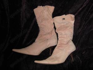 NEUw Samtweich Velours Echt Leder Stiefel Stiefeletten Buffalo Gr. 38  5 ros 