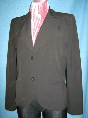 NEU Business Freizeit Anzug Kostüm BLAZER S.Oliver 38- 40  S- M schwarz Gothic