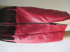 NEU m. E. Leder Imitat Vegan Etui Shift Skirt ROCK premium Collection Gr. 36- 38  S rot
