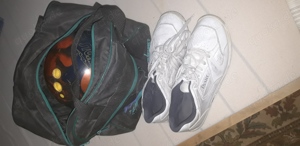 Bowlingtasche, Ball und Schuhe Größe 9(43)