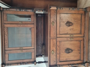 Buffet Wohnzimmer Eiche massiv, schönes restauriertes Wohnzimmerbuffet, Schrank