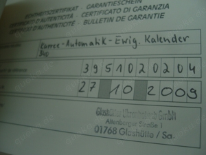 Glashütte Original Senator Karree Ewiger Kalender, Ref. 39-51-02-02-04, Full-Set Bild 6