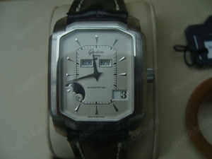 Glashütte Original Senator Karree Ewiger Kalender, Ref. 39-51-02-02-04, Full-Set Bild 3