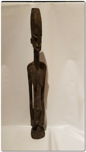 Dogon Statue Holz weiblich Ahnen Figur Mali Afrika KUNST Antik 87 cm in ...