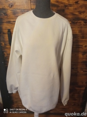 Pulli Pullover unixex weiß Größe XL
