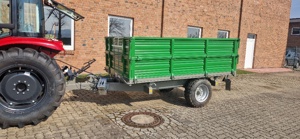 4,0T hydr. 3-Seiten Kipper, Traktor, Auflaufgebremst, Doppelwände, Betriebserlaubnis