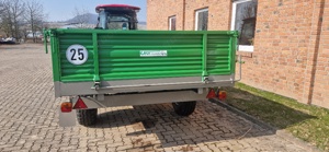 6,0T hydraulischer 3-Seiten Kipper, Traktor, Auflaufbremse, inkl. Europäische Zulassung (COC) Bild 5