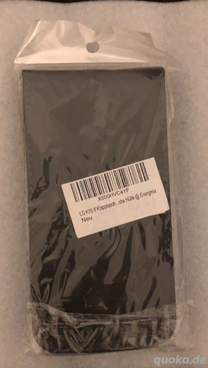 LG K10 Schutz-Tasche Cover Hülle Case schwarz NEU OVP