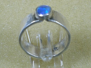 NEU: HANDARBEIT: 3x Ring 999 Silber mit Opal - je 60,- Bild 5