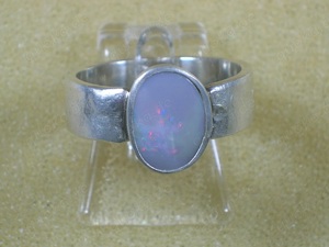 NEU: HANDARBEIT: 3x Ring 999 Silber mit Opal - je 60,- Bild 6