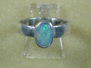 NEU: HANDARBEIT: 3x Ring 999 Silber mit Opal - je 60,- Bild 8
