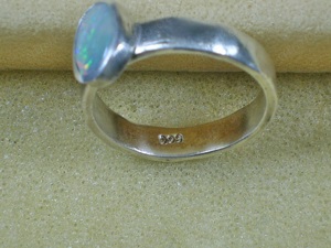 NEU: HANDARBEIT: 3x Ring 999 Silber mit Opal - je 60,- Bild 10