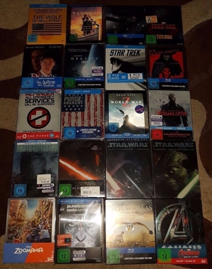 Mega Blu ray Steelbook Sammlung  Top Filme  Limited Edition  123 Stück Bild 4