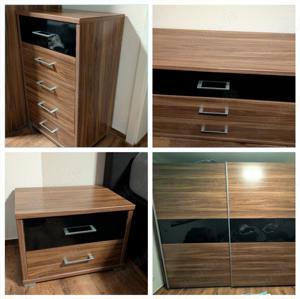 Schlafzimmer Möbel (2x Nachttische, Kleiderschrank, 2x Kommode)