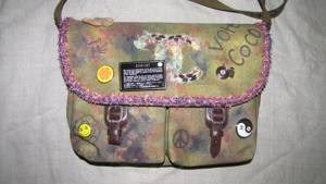 2015 On The Pavement Schultertasche, Chanel Graffiti Canvas Khaki Box, Full Set Bild 2