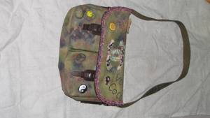 2015 On The Pavement Schultertasche, Chanel Graffiti Canvas Khaki Box, Full Set Bild 3