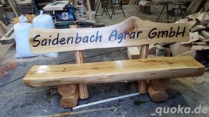 Gartenbank aus Fichtenholz 