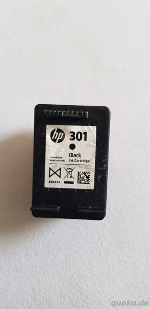 HP 301-Patrone.  völlig voller Farbe