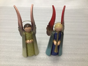 ERZGEBIRGE, Wendt & Kühn. 2 Brokatenengel 