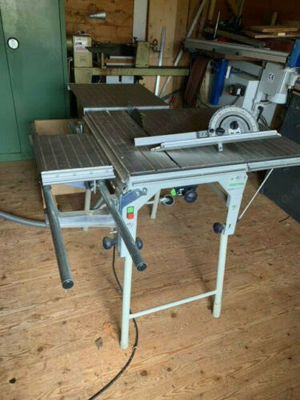 Festool PRECISIO CS 70 EB 2100W Tischzugsäge inkl. Winkelsatz und Schiebetisch Bild 2