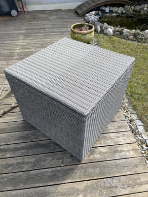 Gartenmöbel Auflagenbox grau, 70x83x83cm (HBT)