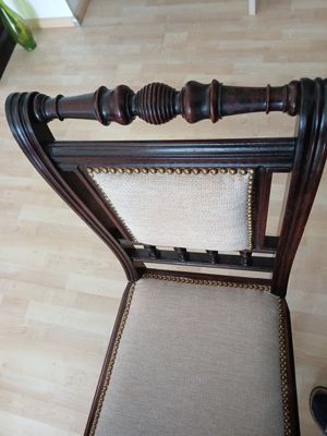 2 sehr schöne antike Walzenstühle 1890 Bild 2