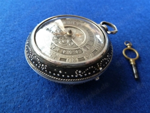 Spindeltaschenuhr Tag Nachtanzeige Retrograde verge pocket watch oignon Bild 6