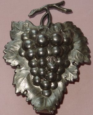 D Wandbefestigung für Korkenzieher Aufhänger Vintage silberfarben einwandfrei erhalten 8,3x6x3