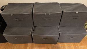    6x Aufbewahrungsboxen Verschließbar faltbar Tra