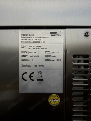 Wiesheu 4x Backofen,Etagenofen Pizzaofen Flamkuchenofen BJ2011+Abzug+Gärschrank