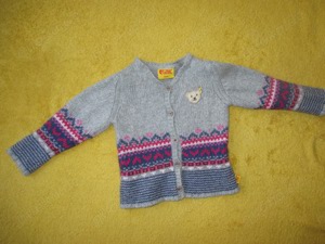 Baby GIRL Landhaus Trachten Kaschmir Wolle Fein- Grob- Strick Strickjacke Cardigan "STEIFF" Gr. 86
