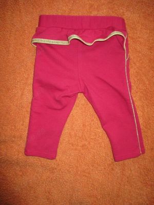 NEU Baby * GIRL Glitzer Volant Sweat  Shirt Sweater Schlupf Hose Legging "Marc Jacobs" Gr.62-68 pink