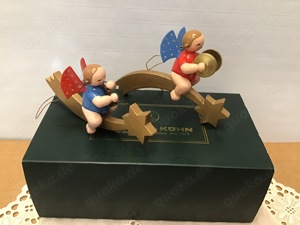 Wendt & Kühn sehr alte 2 bunte Engel Erzgebirge