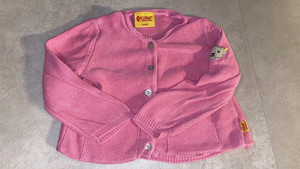 Niedlich * Baby * GIRL * Feinstrick * Strickjacke * Cardigan "STEIFF" Gr. 74- 80 * ros  - pink 